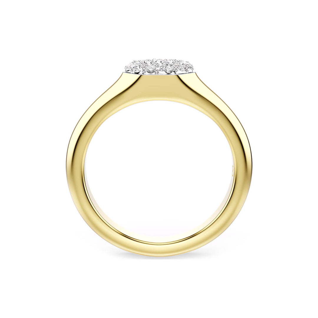 Swarovski Dextera Ring Verschiedene Schliffe Weiss Goldlegierungsschicht