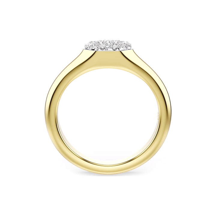 Swarovski Dextera Ring Verschiedene Schliffe Weiss Goldlegierungsschicht