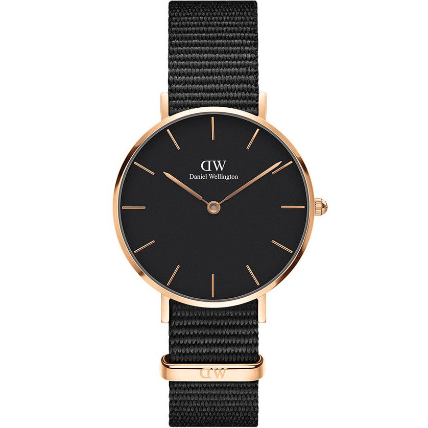 Daniel Wellington Classic Petite Cornwall Black Rose Gold
