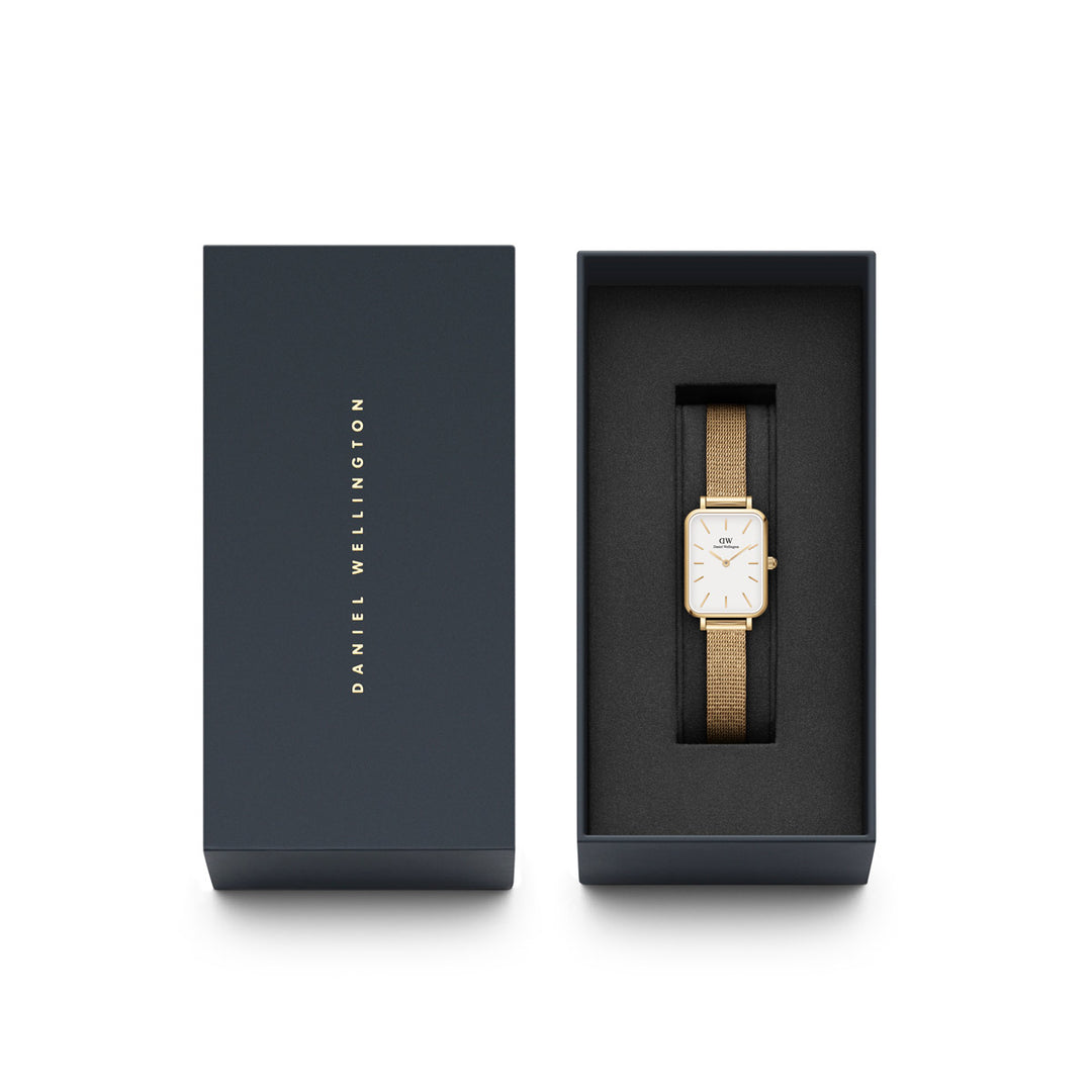 Daniel Wellington Quadro Pressed Evergold White - DW00100556