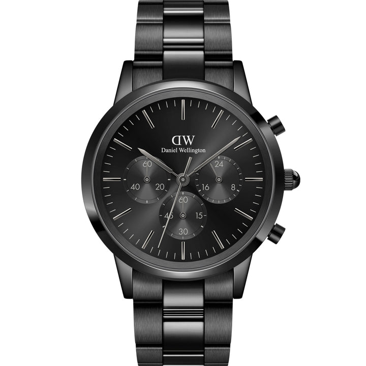 Daniel Wellington Iconic Chronograph Link Black Sunray - DW00100642