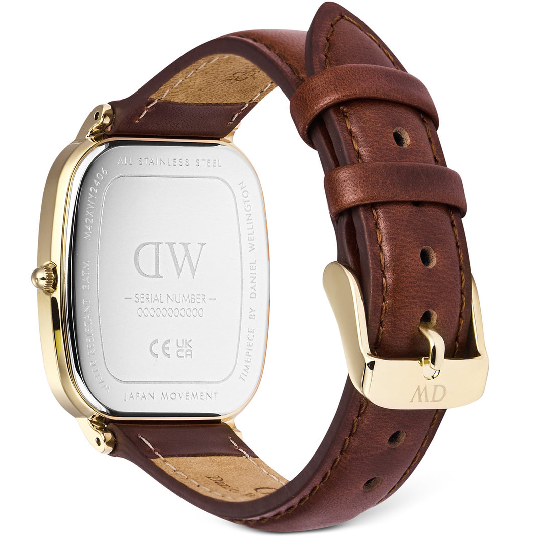 Daniel Wellington Marlon St. Maves Linen Gold - DW00100839