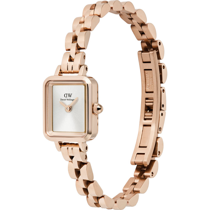 Daniel Wellington Quadro Mini Arch 3-Link White Sunray Rose Gold - DW00100847