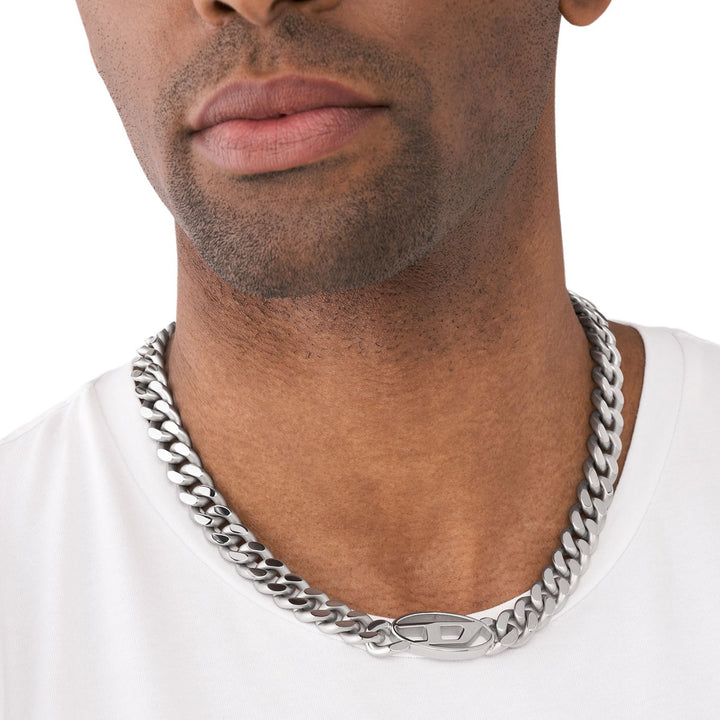 Diesel Oval D Logo Halskette - DX1433040