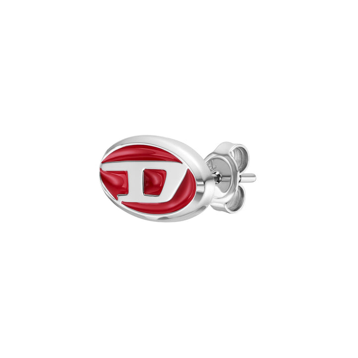 Diesel Oval D Logo Einzel Ohrstecker - DX1443040