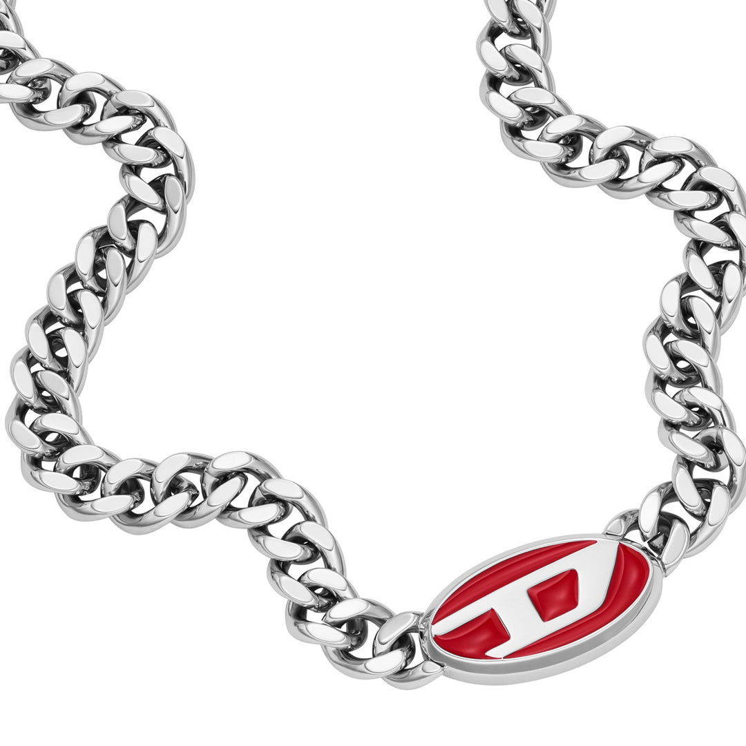 Diesel Oval D Logo Halskette - DX1446040