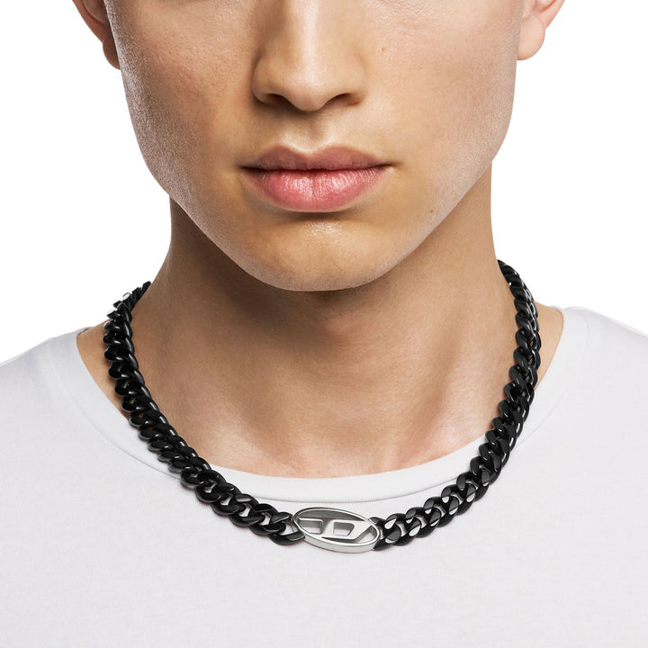 Diesel Oval D Logo Halskette - DX1610931
