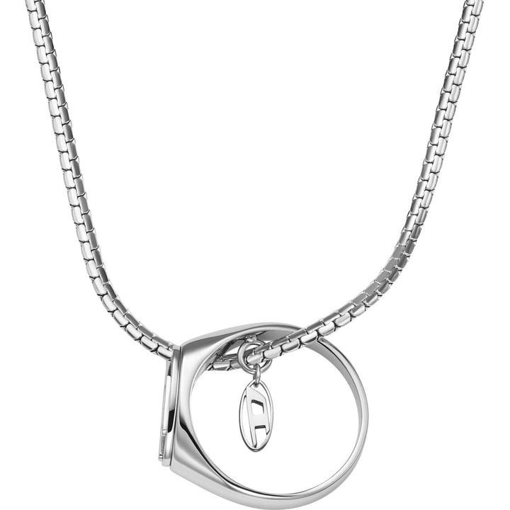 Diesel Oval D Logo Halskette - DX1644040