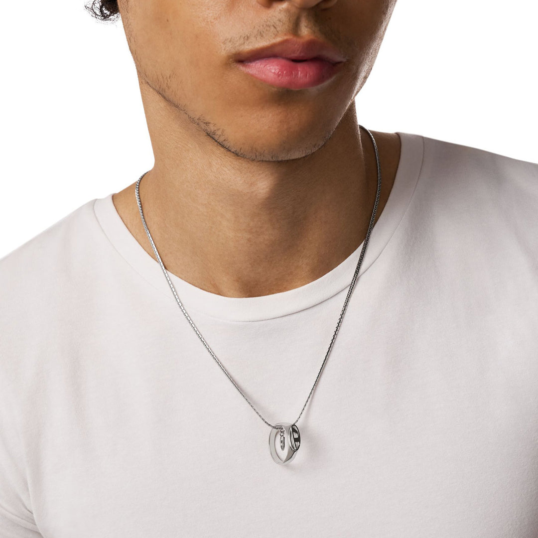 Diesel Oval D Logo Halskette - DX1644040