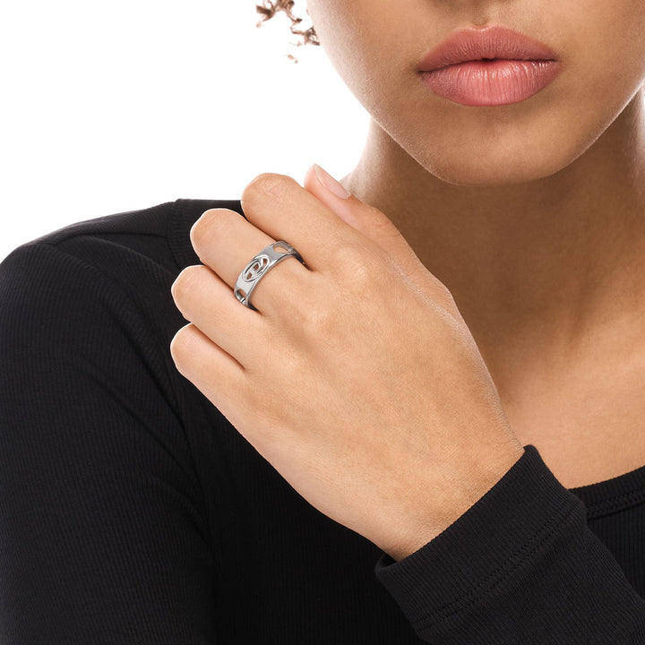 Diesel Oval D Logo Ring - DX1665040