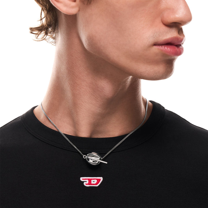 Diesel Oval D Logo Halskette - DX1716040