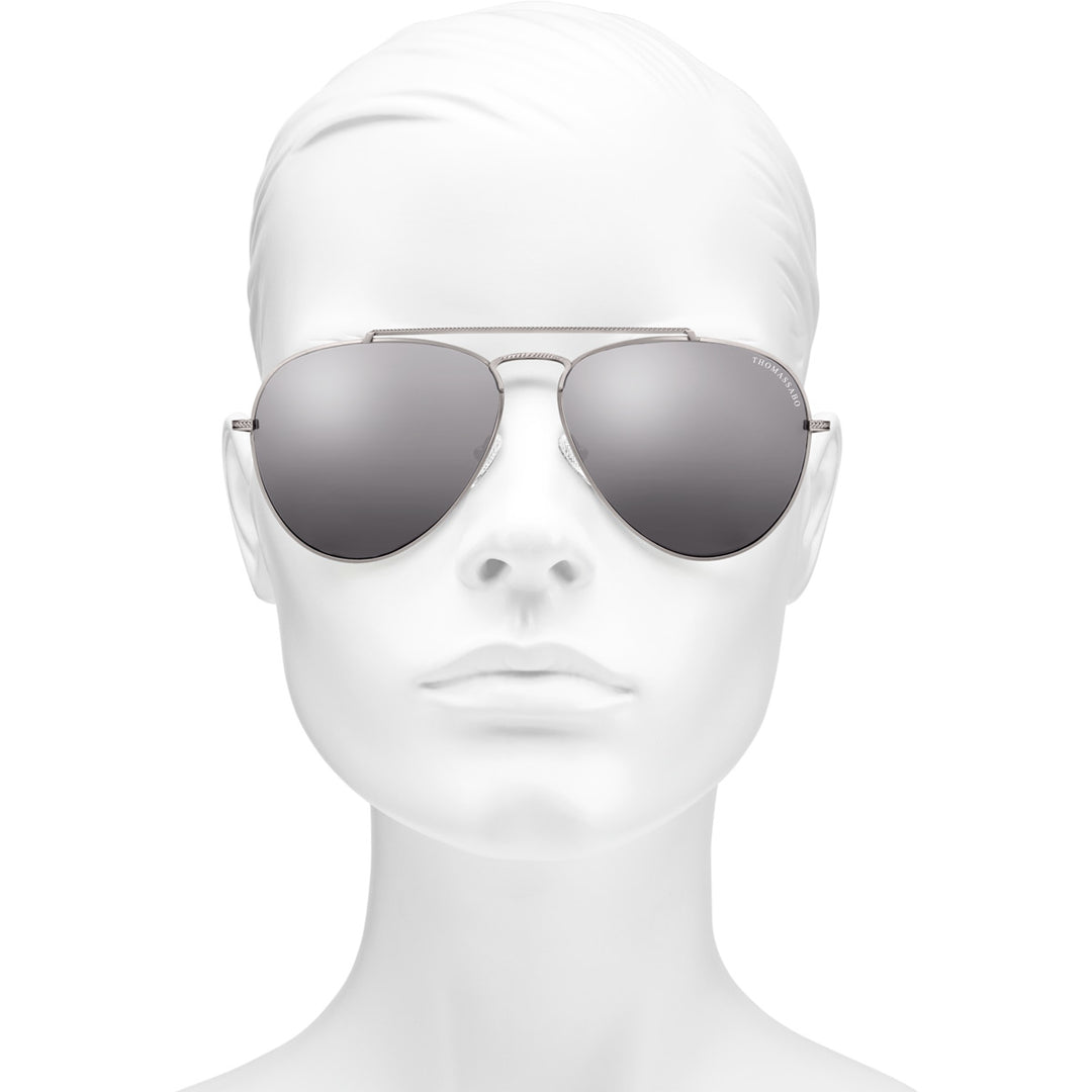 Thomas Sabo Sonnenbrille Harrison Pilot Polarisiert Verspiegelt - E0001-085-108-AP