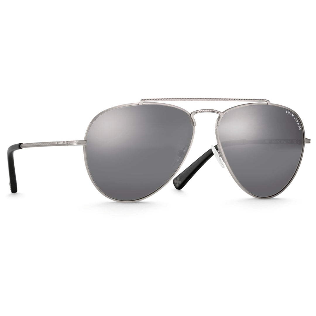 Thomas Sabo Sonnenbrille Harrison Pilot Polarisiert Verspiegelt - E0001-085-108-AP