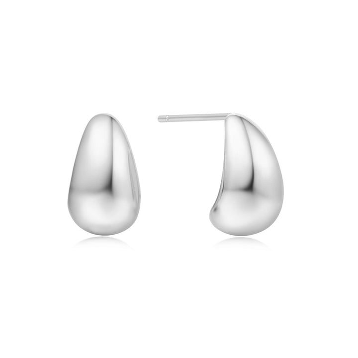 Ania Haie Silver Small Dome Hoop Ohrstecker - E062-05H