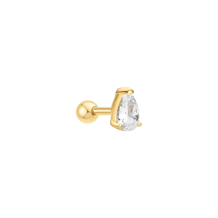 Ania Haie Gold Pear Barbell Single Ohrstecker - E070-01G