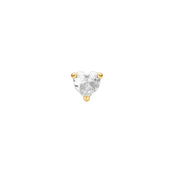 Ania Haie Gold Heart Barbell Einzel Ohrstecker - E070-02G
