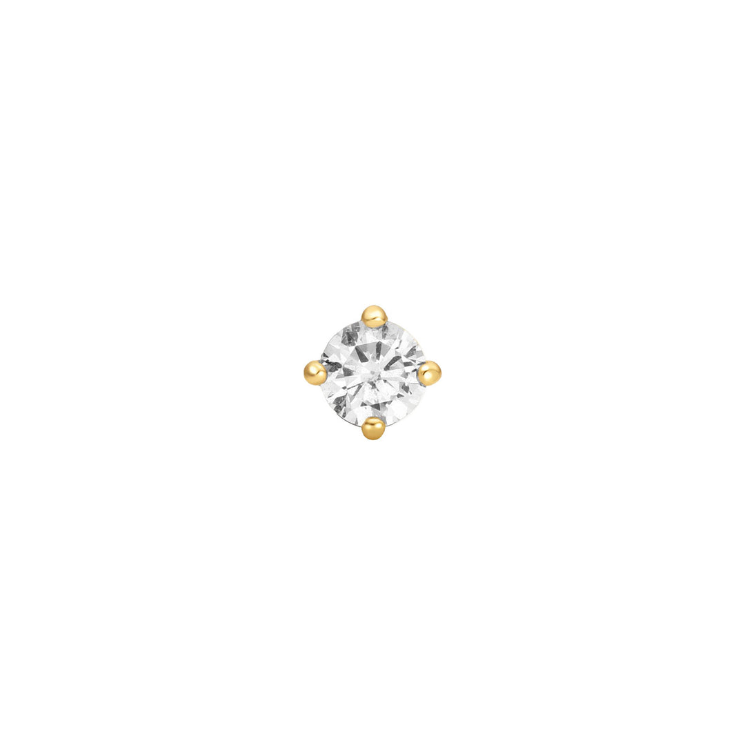 Ania Haie Gold Sparkle Round Barbell Einzel Ohrstecker - E070-03G