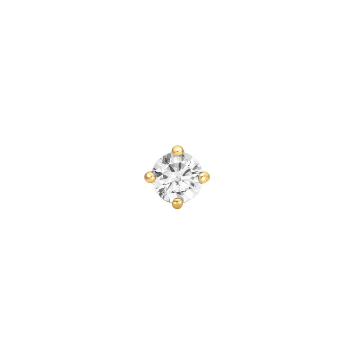 Ania Haie Gold Sparkle Round Barbell Einzel Ohrstecker - E070-03G