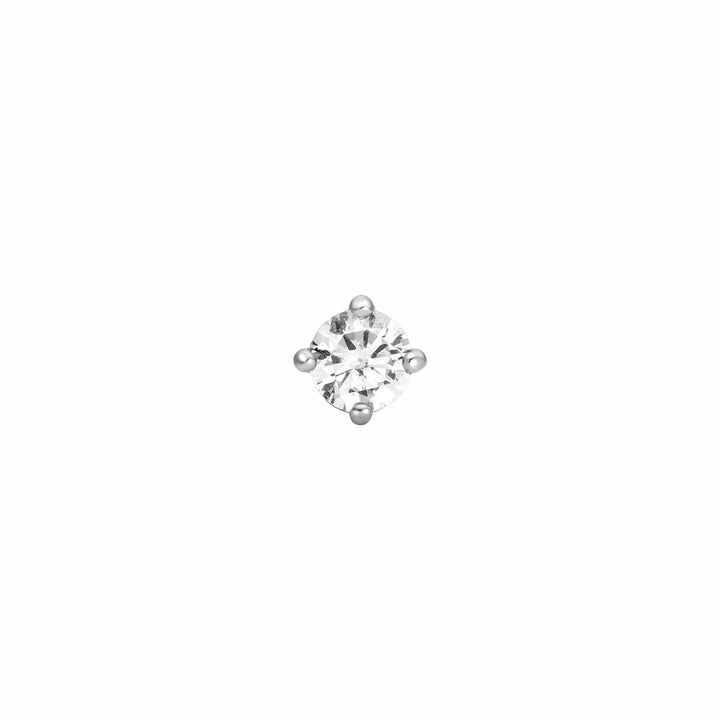 Ania Haie Silver Sparkle Round Barbell Einzel Ohrstecker - E070-03H