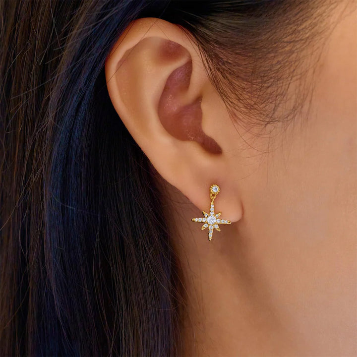 Ania Haie Gold Dangling Nova Stars Ohrstecker - E071-02G