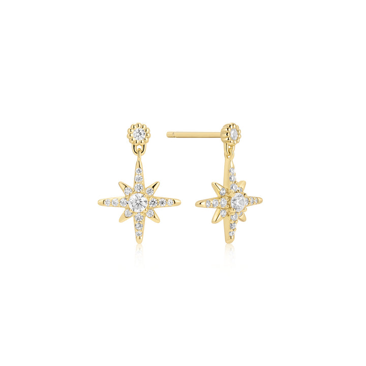 Ania Haie Gold Dangling Nova Stars Ohrstecker - E071-02G