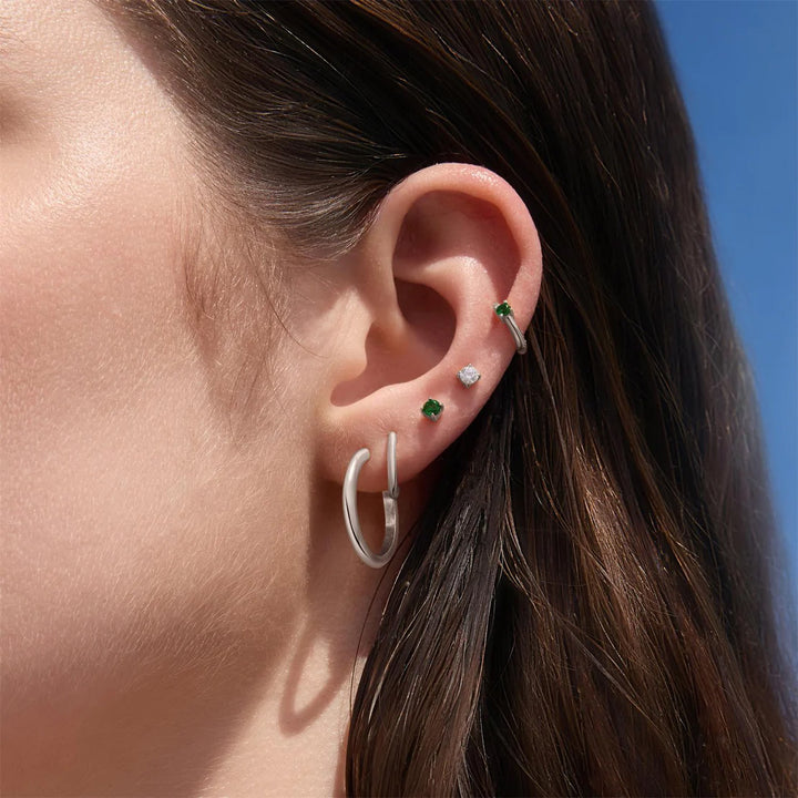 Ania Haie Silver Green Ohrstecker - E073-01H