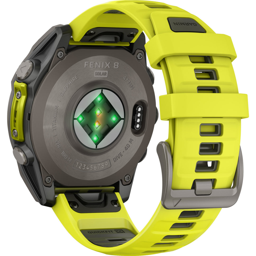 Garmin Fenix 8 Solar Sapphire Amp Yellow (47 mm) - 010-02906-21