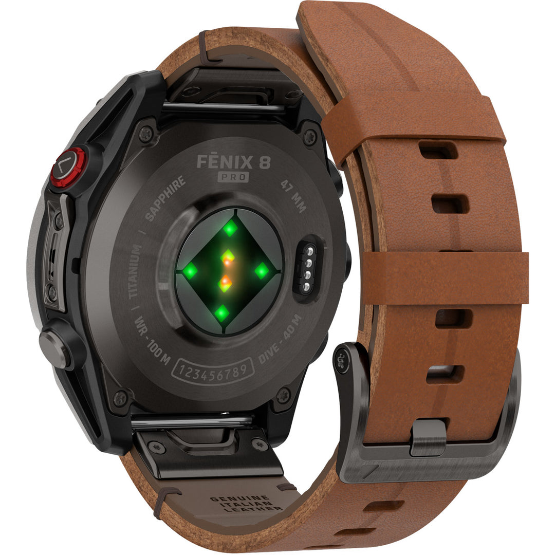 Garmin Fenix 8 Pro Amoled Sapphire Carbon Grey Chestnut (47 mm) - 010-03198-40