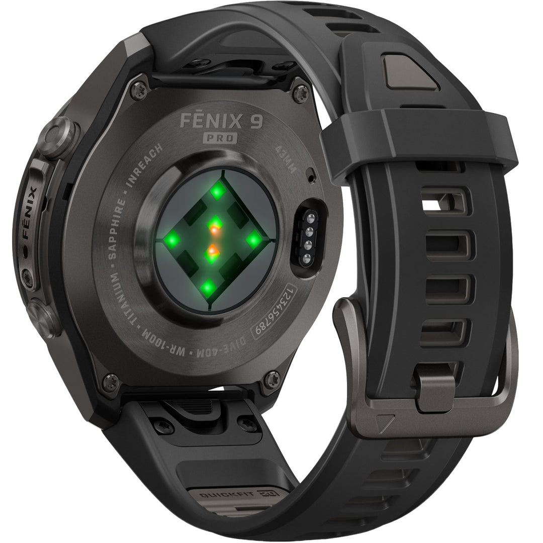 Garmin Fenix 9 Pro inReach Amoled Carbon Gray Titanium Black (43 mm) - 010-04335-11
