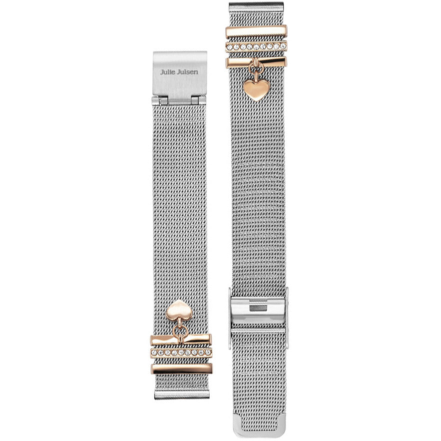 Julie Julsen Meshband Silber Rosé - EJJWMB10PIN
