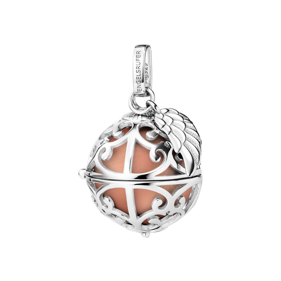 Engelsrufer mit Flügel Rosé Silber