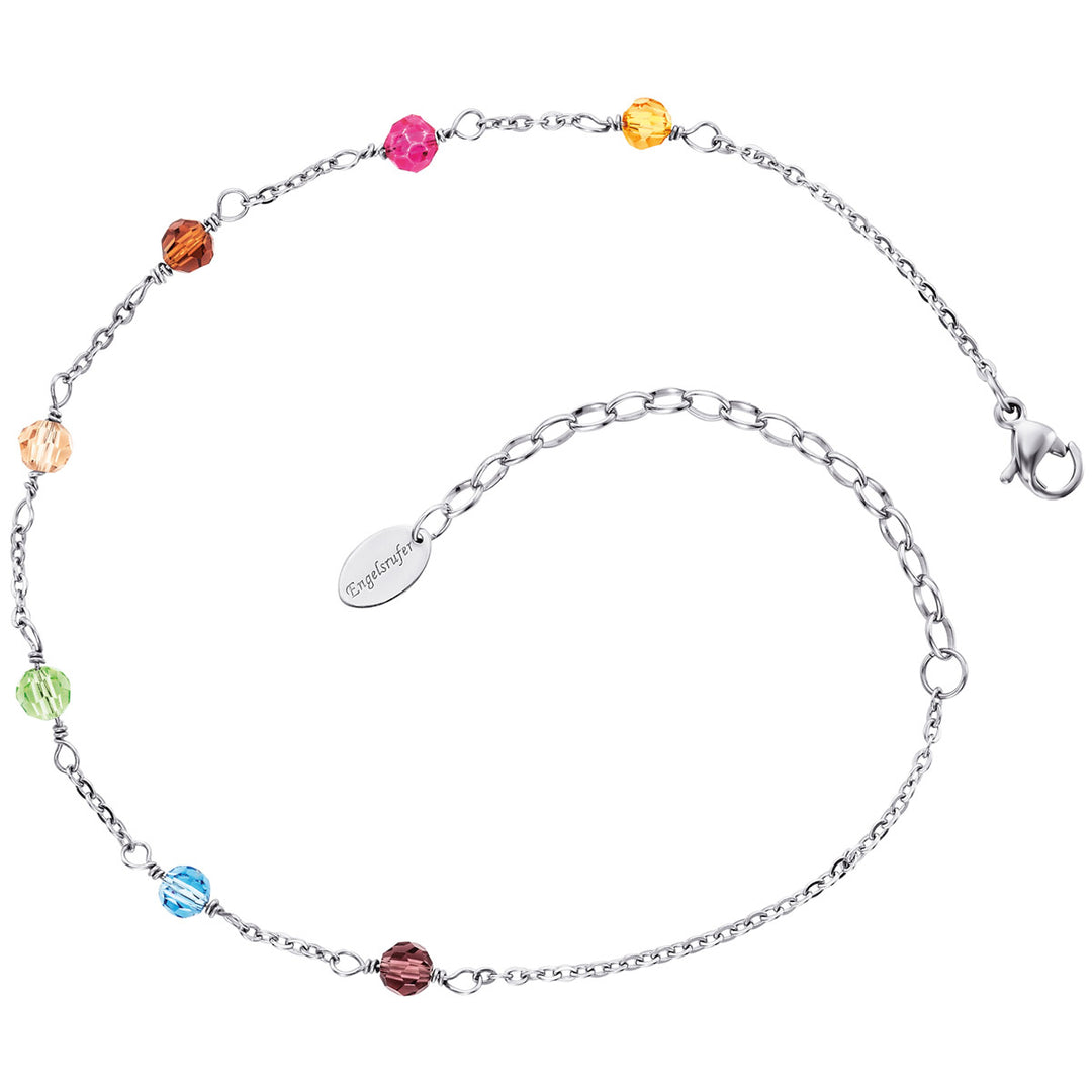Engelsrufer Glasperlen Fusskette - ERFS-RAINBOW