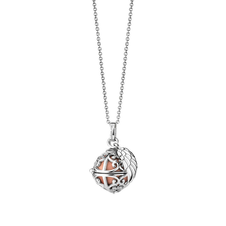 Engelsrufer Halskette mit Engelsrufer Flügel Rosé Silber - ERN-ER23-16-XS