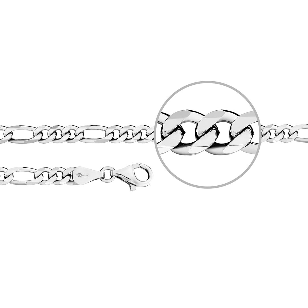 Der Kettenmacher Figarokette Silber Diamantiert