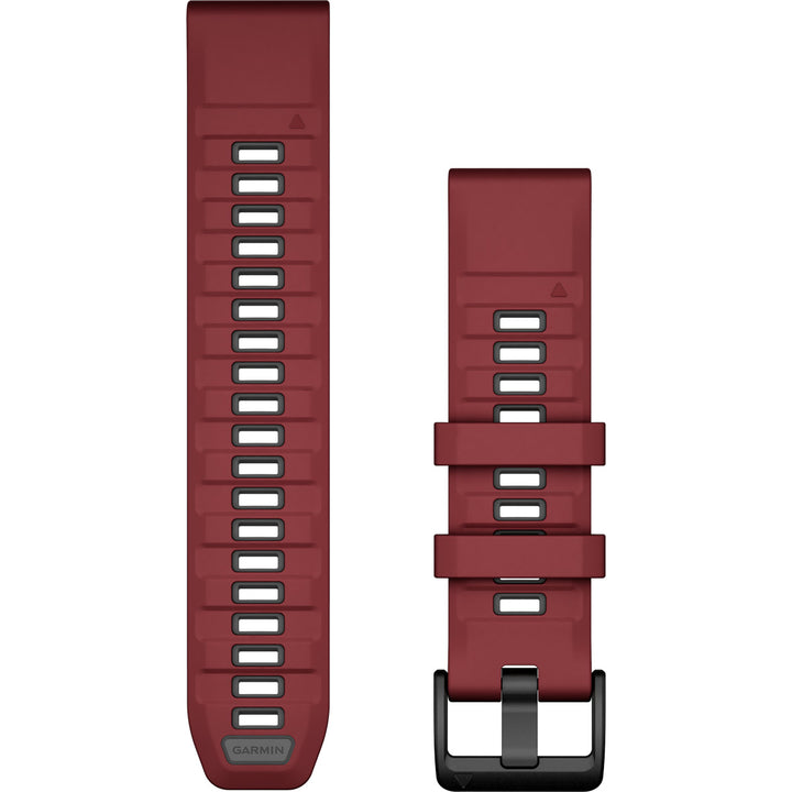 Garmin QuickFit 22 Marsala Graphite Silicone Band - 010-13392-06