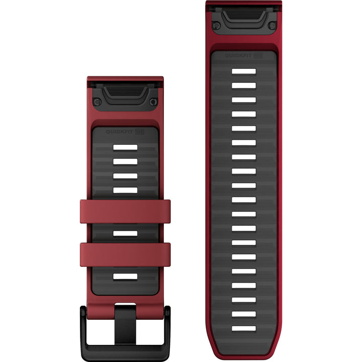 Garmin QuickFit 26 Marsala Graphite Silicone Band - 010-13393-06