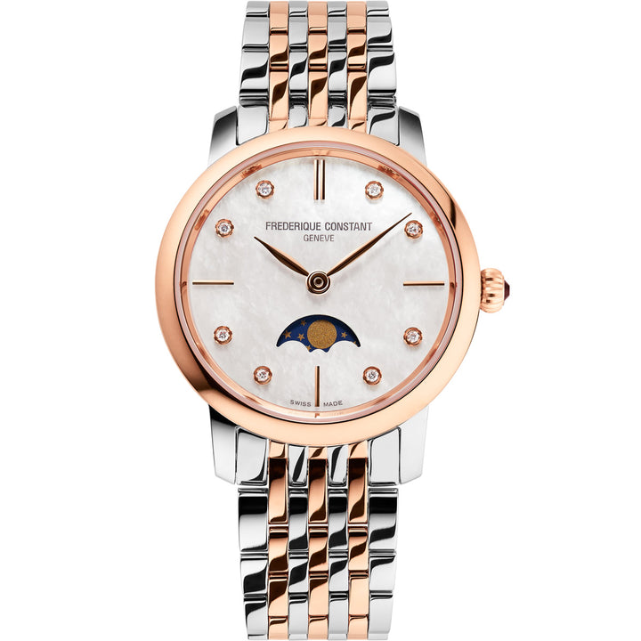 Frederique Constant Slimline Ladies Moonphase - FC-206MPWD1S2B