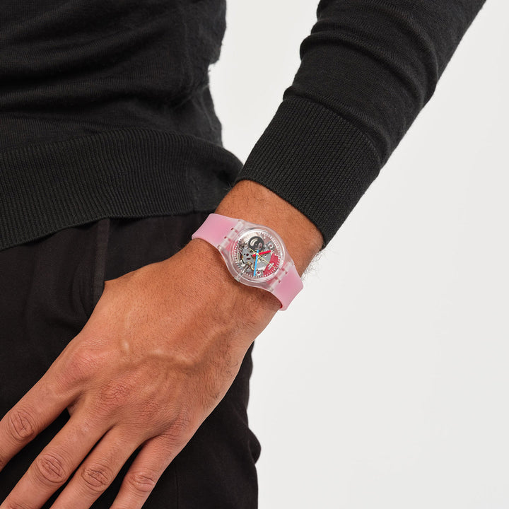 Swatch Clearly Red Striped - GE292