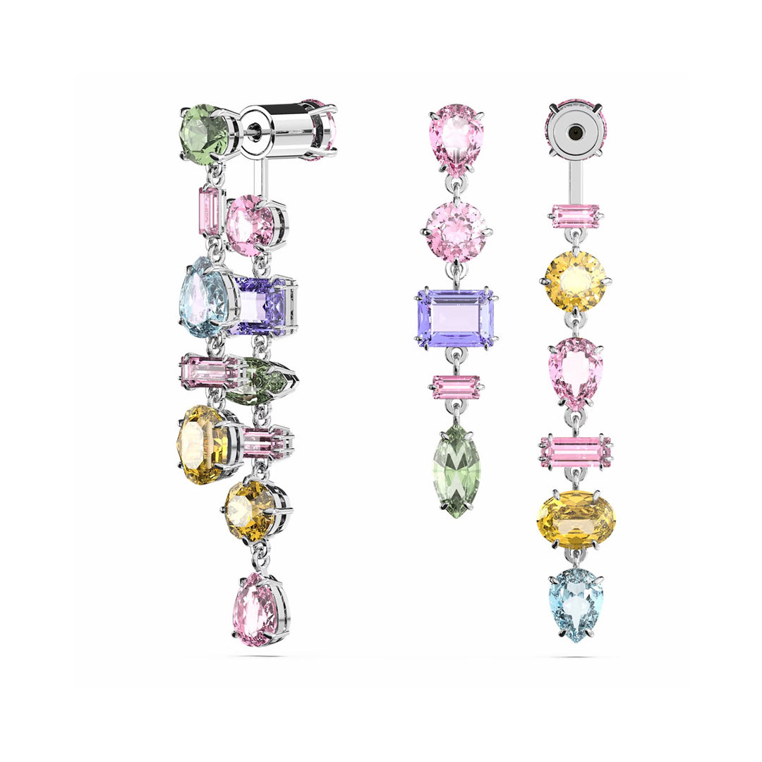 Swarovski Gema Drop Ohrhänger Asymmetrisches Design Verschiedene Schliffe Lang - 5656417