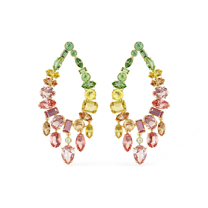 Swarovski Gema Drop Ohrhänger Verschiedene Schliffe Chandelier Mehrfarbig Goldlegierungsschicht - 5737445