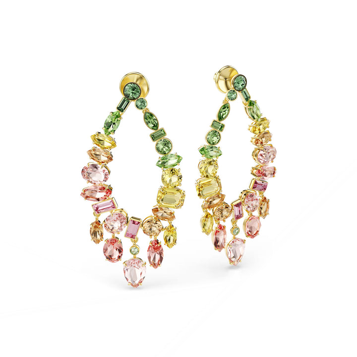 Swarovski Gema Drop Ohrhänger Verschiedene Schliffe Chandelier Mehrfarbig Goldlegierungsschicht - 5737445