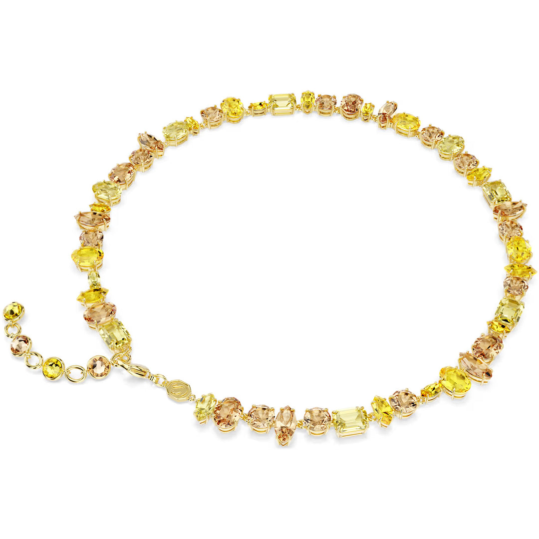 Swarovski Gema Halskette Verschiedene Schliffe Gelb 18K goldbeschichtet - 5754259