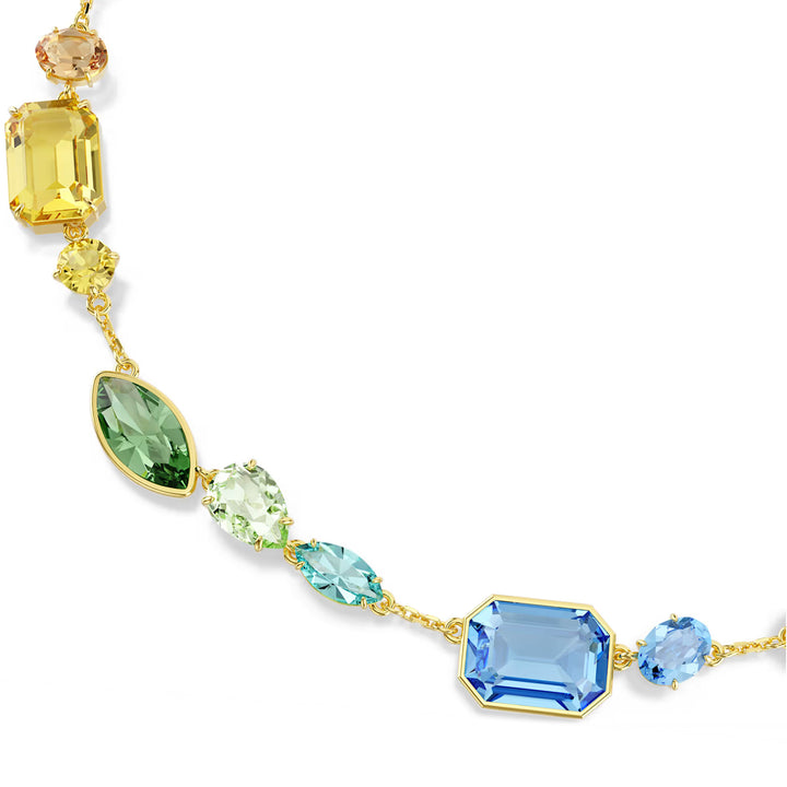 Swarovski Gema Halskette Verschiedene Schliffe Mehrfarbig Goldlegierungsschicht - 5741584