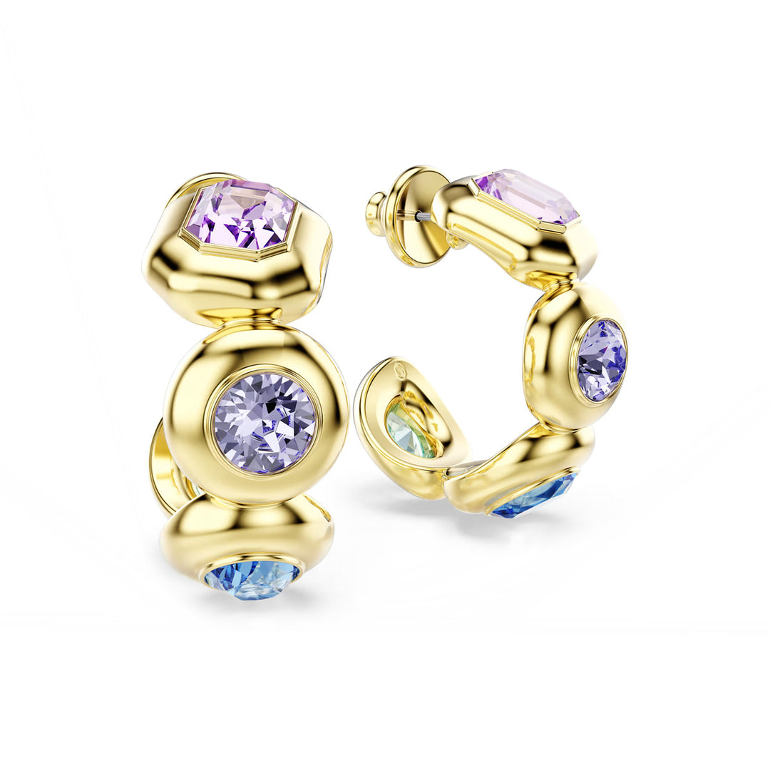 Swarovski Gema Kreolen Verschiedene Schliffe Mehrfarbig Goldlegierungsschicht - 5737444