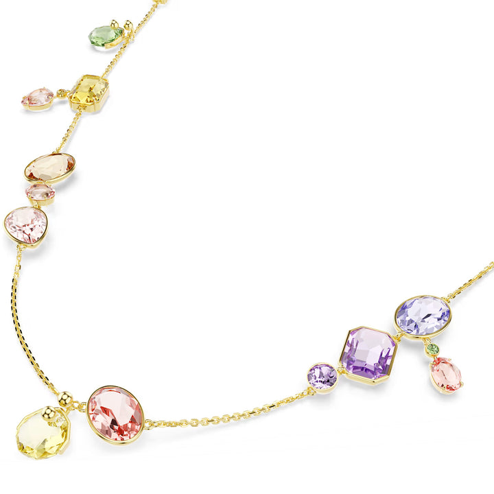 Swarovski Gema lange Halskette Verschiedene Schliffe Mehrfarbig Goldlegierungsschicht - 5737457