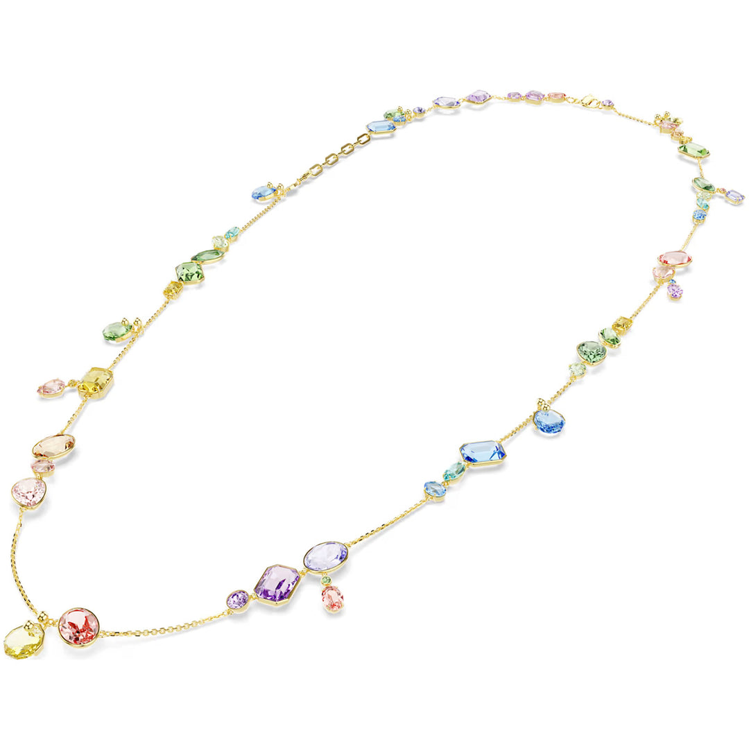 Swarovski Gema lange Halskette Verschiedene Schliffe Mehrfarbig Goldlegierungsschicht - 5737457