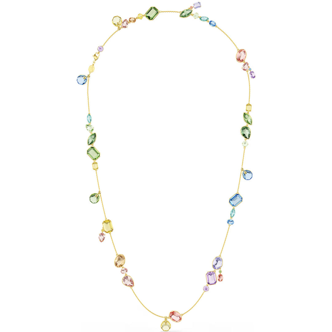 Swarovski Gema lange Halskette Verschiedene Schliffe Mehrfarbig Goldlegierungsschicht - 5737457