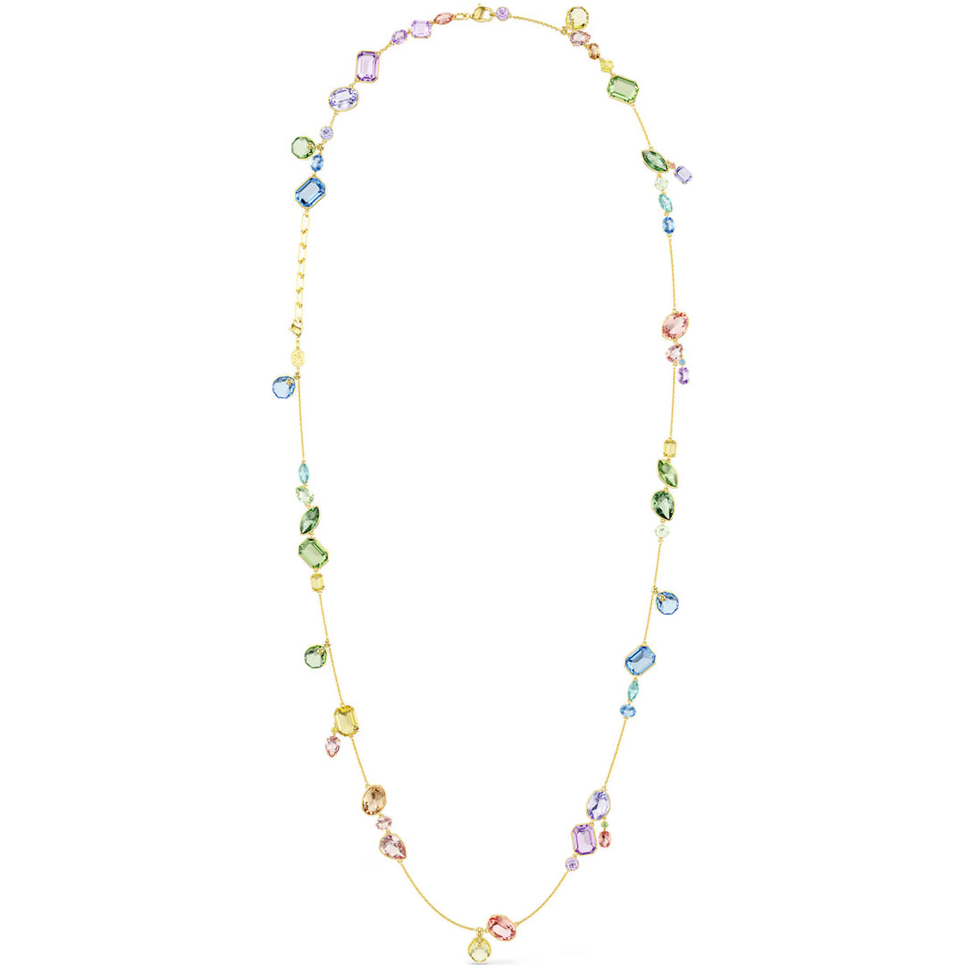 Swarovski Gema lange Halskette Verschiedene Schliffe Mehrfarbig Goldlegierungsschicht - 5737457