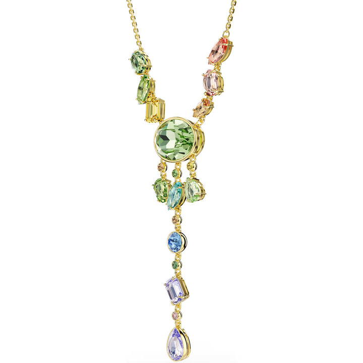 Swarovski Gema Y Halskette Verschiedene Schliffe Mehrfarbig Goldlegierungsschicht - 5737451