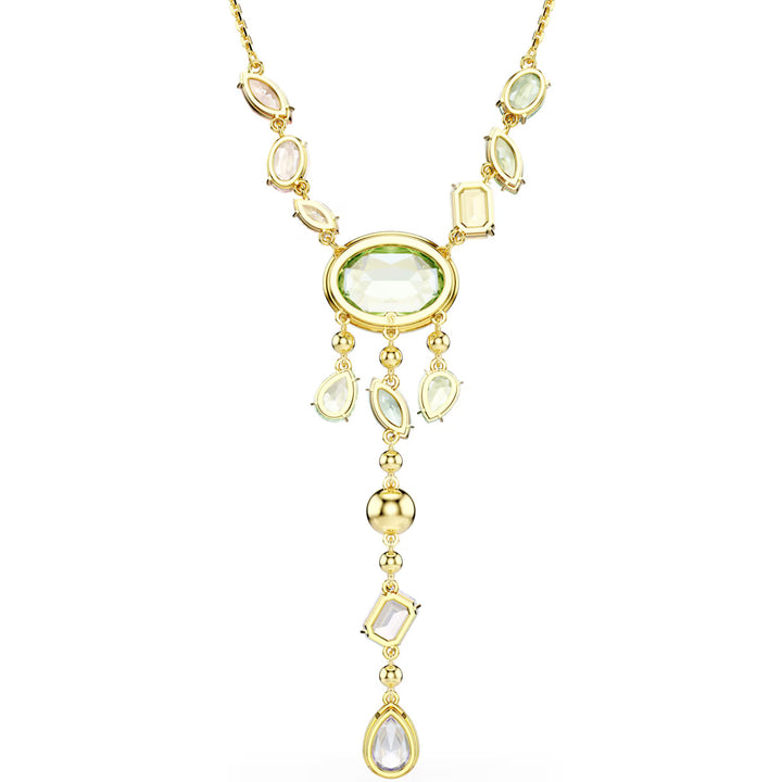 Swarovski Gema Y Halskette Verschiedene Schliffe Mehrfarbig Goldlegierungsschicht - 5737451